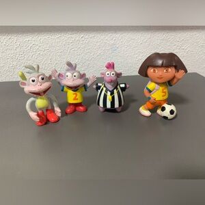 Nickelodeon Vintage Dora the Explorer Figures Lot of 4